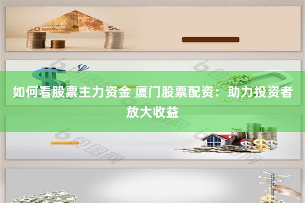 如何看股票主力资金 厦门股票配资：助力投资者放大收益